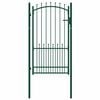 vidaXL Vrata ograje s bodicami EMMEN 104 x 134,5 cm Zaklenljivo