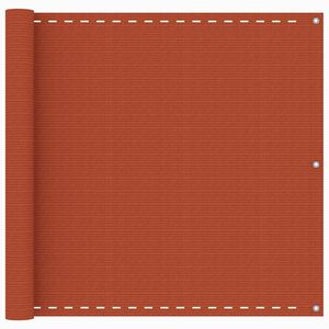 vidaXL Balkonsko platno oranžno 90x500 cm HDPE