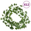 vidaXL Girlanda iz br&scaron;ljana 12 kosov zelena 200 cm