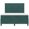 vidaXL Postelja z vzmetnico Temno zelena 140 x 200 cm blago