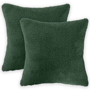 vidaXL Prevleka za blazino 2 pcs HEERLEN Temno zelena 30 x 30 cm