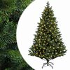 vidaXL Umetno Zložljivo Božično Drevo 120 cm 150 LED Toplo bela