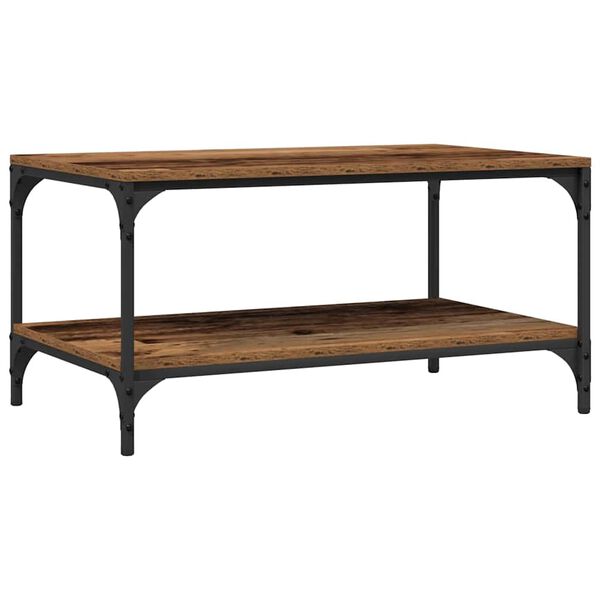 vidaXL Klubska miza Star les 80 x 50 x 40 cm Konstruiran les