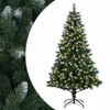 vidaXL Umestno božično drevo 120 cm 150 LED Toplo bela PVC in kovina