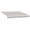 vidaXL Nadomestno platno za tendo Svetlo siva in bela. 6 &times; 3,5 m