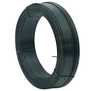 vidaXL Vezna žica za ograjo 250 m 0,9/1,4 mm jeklo črno zelena