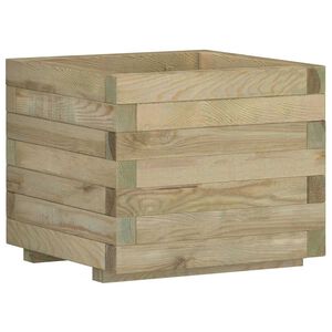 vidaXL Visoka greda 50x50x40 cm lesena kvadratna