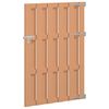 vidaXL Vrtna vrata 100 x 150 cm WPC in aluminij Rjava