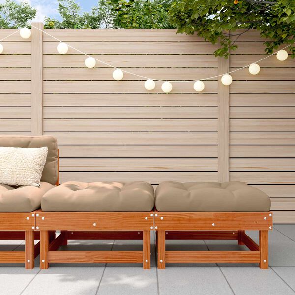 vidaXL Vrtna podlaga Masivna borovina Voskan Rjava