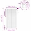 vidaXL Okenska roleta z zavesami Bela Aluminij