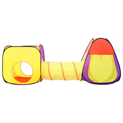 vidaXL Otroški šotor za igranje večbarven 255x80x100 cm