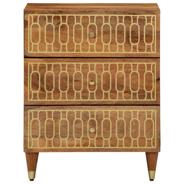 vidaXL Nočna omarica 50x33x62 cm trden mangov les