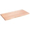 vidaXL Kopalni&scaron;ki pult svetlo rjav 80x40x2 cm obdelan trden les