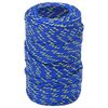 vidaXL Večnamenska uporabna vrv 2 mm 250 m Modra PP