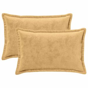 vidaXL Prevleka za blazino 2 pcs HOUTEN Taupe 50 x 80 cm Flanel