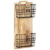 vidaXL Stensko stojalo za revije 33x10x67 cm trden robusten mangov les