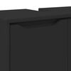 vidaXL Kabinet za umivalnik v kopalnici s polico Črna 60 x 30 x 60 cm