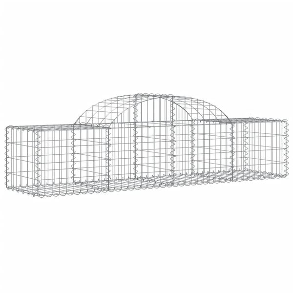 vidaXL Obokane gabion košare 12 kosov 200x50x40/60 cm pocinkano železo