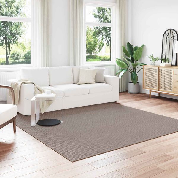vidaXL Preproge za povr&scaron;ine Kvadrat LUGO Taupe 240 x 240 cm Poliester
