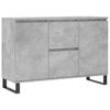 vidaXL Komoda betonsko siva 101,5x35x70 cm inženirski les