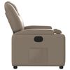 vidaXL Električni naslanjač kapučino umetno usnje