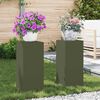 vidaXL Stojalo za rastline 2 pcs Olivno zelena 24 x 24 x 55 cm Jeklo