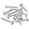 vidaXL Leseni vijaki 12 kos Srebrna M4 x 28 mm Jeklo
