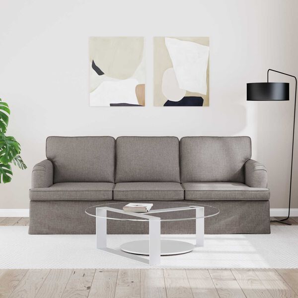 vidaXL Kavč Taupe 201 x 80 x 85 cm blago