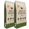 vidaXL Premium suha pasja hrana Adult Essence Beef (2 x 15 kg)