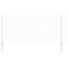 vidaXL Ograja s stebrom srebrna 1 x 10 m Jeklo