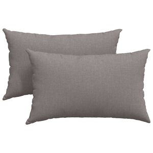 vidaXL Blazine za kavč 2 pcs Taupe 50 x 30 cm blago
