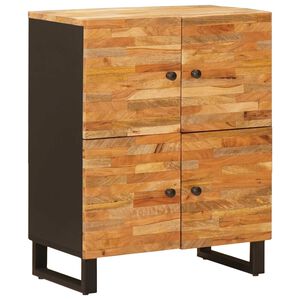 vidaXL Stranska omara Rjava 60 x 33 x 75 cm Masiven les manga