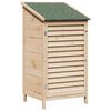 vidaXL Vrtno skladi&scaron;če Naravna 59 x 56 x 113,5 cm Trdna smreka