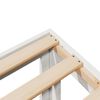 vidaXL Posteljni okvir brez vzmetnice bel 80x200 cm trdna borovina