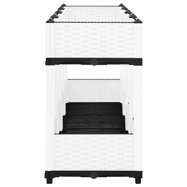 vidaXL Visoka greda 160x40x71 cm polipropilen