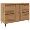 vidaXL Kopalni&scaron;ka omarica artisan hrast 80x33x60 cm inženirski les