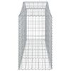 vidaXL Obokane gabion ko&scaron;are 30 kosov 200x50x80/100 cm cinkano železo