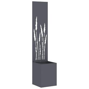 vidaXL Zaslon za zasebnost v vrtu Ureznine Antracit 32 x 32 x 150 cm