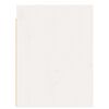 vidaXL Stenska omarica bela 30x30x40 cm trdna borovina