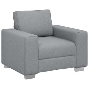 vidaXL Sofa stol Svetlo siva 100 cm blago