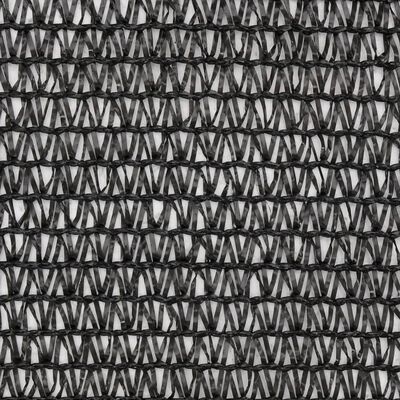 vidaXL Mreža za zasebnost HDPE 1x10 m črna