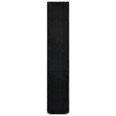 vidaXL Omarica za čevlje črna 60x30x166 cm iz blaga
