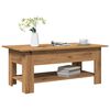 vidaXL Klubska mizica artisan hrast 102x55x42 cm inženirski les