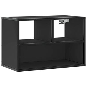 vidaXL TV omarica črna 60x31x39,5 cm inženirski les in kovina