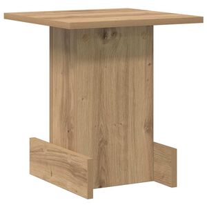 vidaXL Stranska miza Umetni hrast 35,5 x 35 x 40 cm Inženirski les