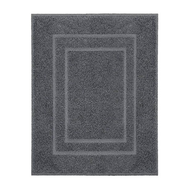 430243 Kleine Wolke Bath Mat "Plaza" 60x80cm Dark Grey