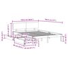 vidaXL Posteljni okvir s predali bel 120x190 cm trdna borovina