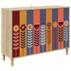 vidaXL Strani &scaron;al ESSEN Sonoma 102 x 33 x 75 cm Inženirski les