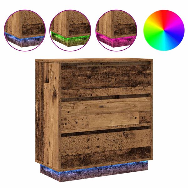 vidaXL Nočna omarica Star les 71 x 34,5 x 75 cm Konstruiran les