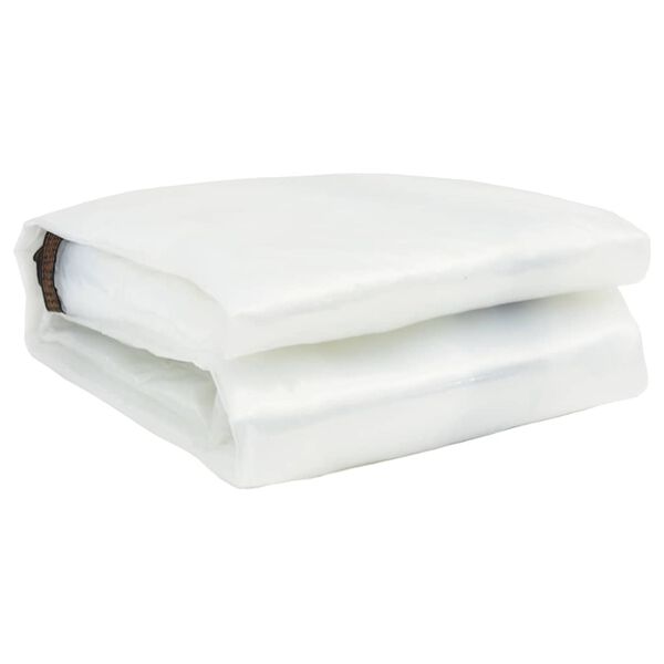 vidaXL Prozorna ponjava z očesci 5x12 m polietilen